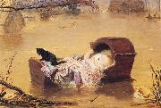 Sir John Everett Millais A Flood Spain oil painting artist